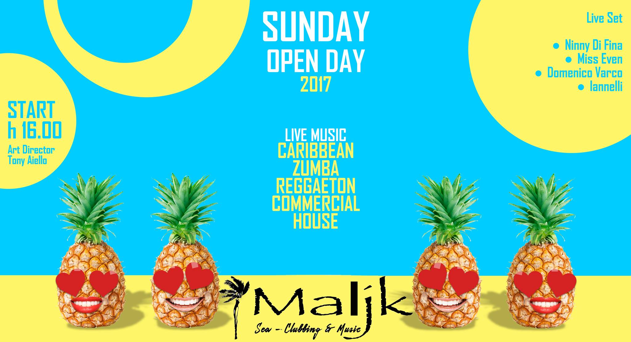 Maljk Discoteca: SUNDAY Open Day